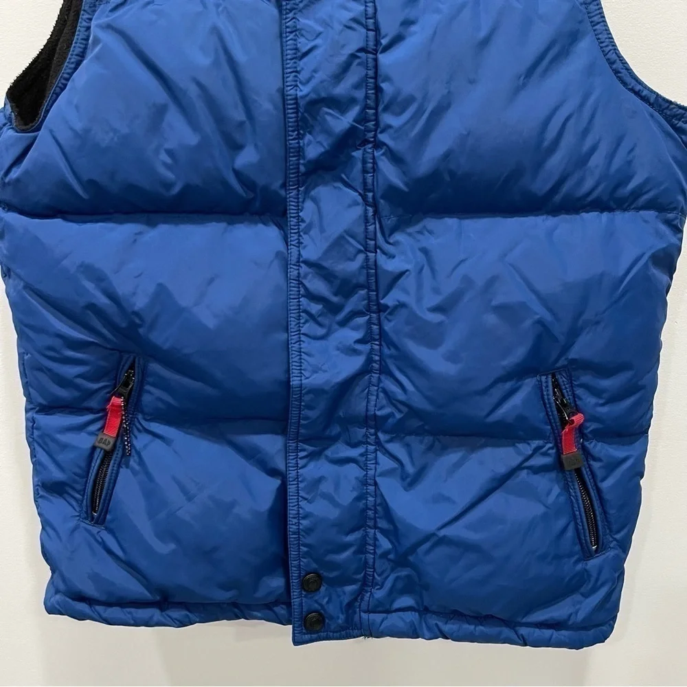 Gap Kids Tri Color Puffer Vest Jacket Blue Red White XL 12